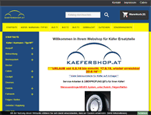 Tablet Screenshot of kaefershop.at
